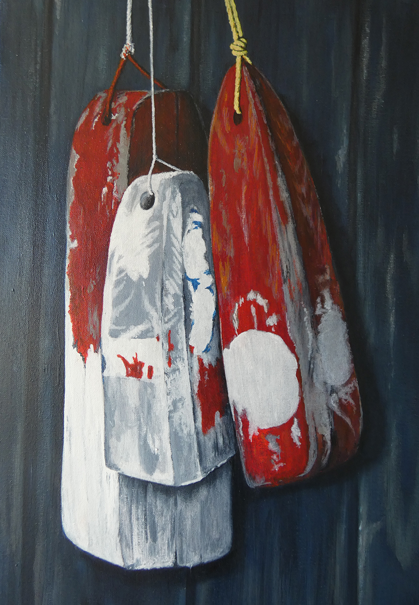 Pare-battage rouge & blanc