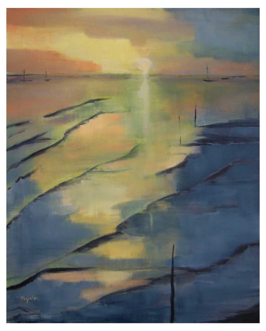 Coucher de soleil à Taussat