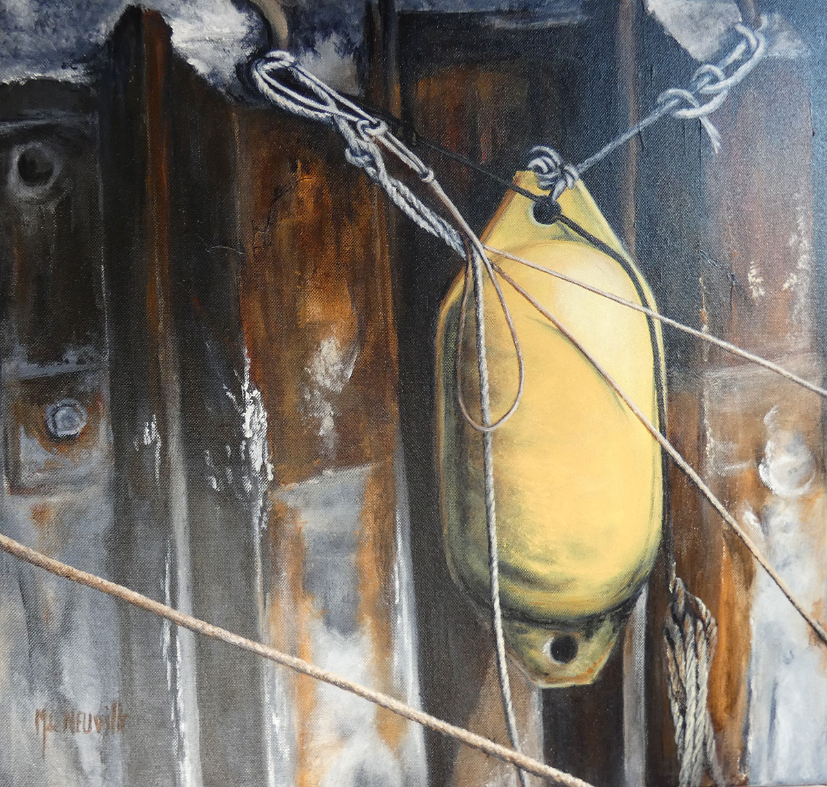 Pare-battage jaune