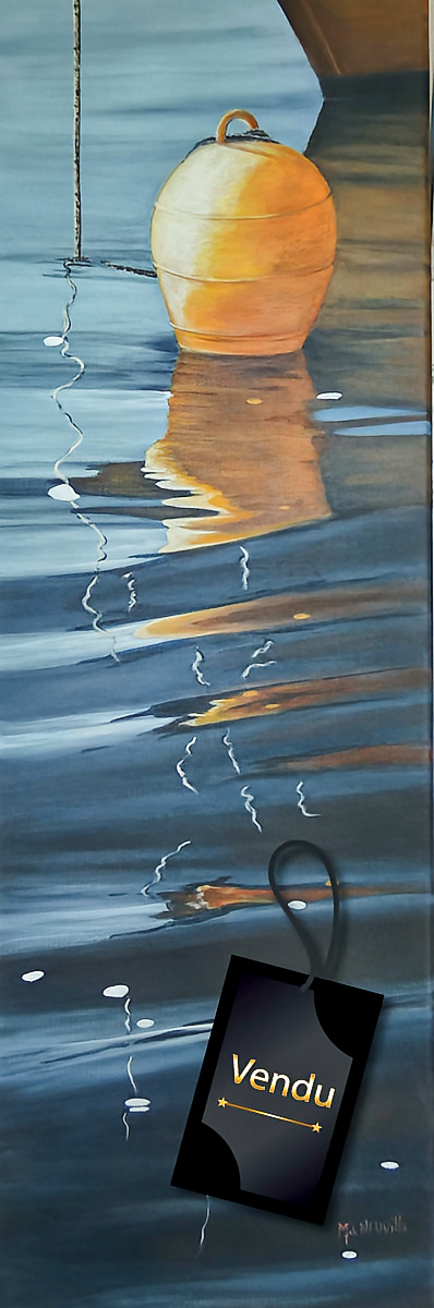 reflet de balise jaune
