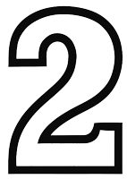 Icône représentant l’étape 2 du processus de création de site web pour restaurant avec Ilicop Resto