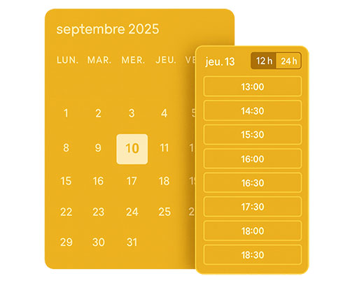 Illustration d’un calendrier représentant la planification et la gestion automatisée des restaurants avec Ilicop Resto